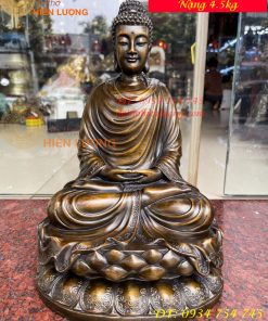 Tượng Thích Ca Bằng Đồng Cao 30cm
