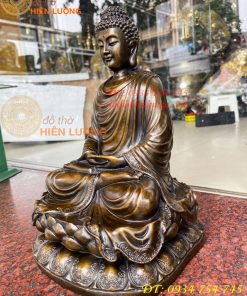 Tượng Thích Ca Bằng Đồng Cao 30cm