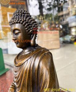 Tượng Thích Ca Bằng Đồng Cao 30cm