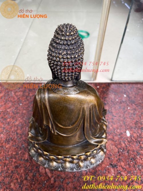 Tượng Thích Ca Bằng Đồng Cao 30cm
