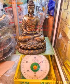 Tượng Thích Ca Bằng Đồng Cao 30cm