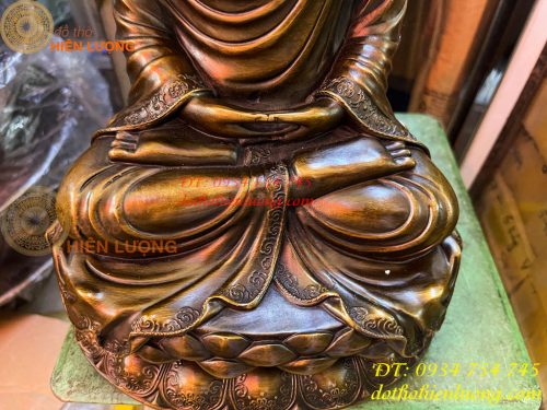 Tượng Thích Ca Bằng Đồng Cao 30cm