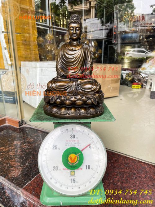 Tượng Thích Ca Bằng Đồng Cao 30cm