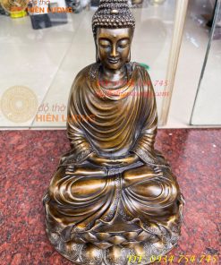 Tượng Thích Ca Bằng Đồng Cao 30cm