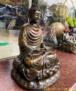 Tượng Thích Ca Bằng Đồng Cao 30cm