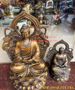 Tượng Phật Thích Ca Chư Thiên Bằng Đồng Hun