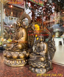 Tượng Phật Thích Ca Chư Thiên Bằng Đồng Hun