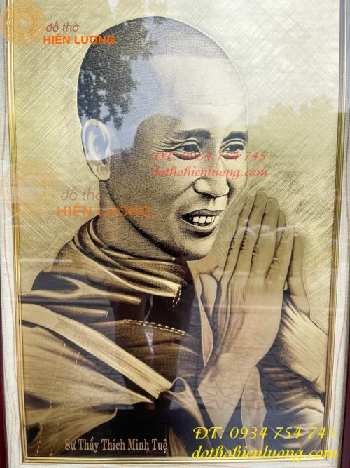 Tranh Sư Thích Minh Tuệ Bằng Đồng Xước