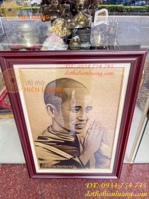 Tranh Sư Thích Minh Tuệ Bằng Đồng Xước