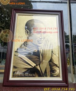 Tranh Sư Thích Minh Tuệ Bằng Đồng Xước