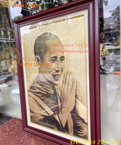 Tranh Sư Thích Minh Tuệ Bằng Đồng Xước