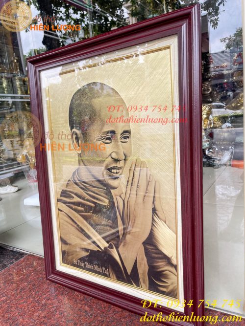 Tranh Sư Thích Minh Tuệ Bằng Đồng Xước