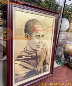 Tranh Sư Thích Minh Tuệ Bằng Đồng Xước
