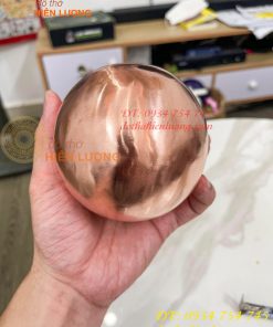 Quả Cầu Đồng Đỏ Gò Tay ĐK 10cm Trang Trí