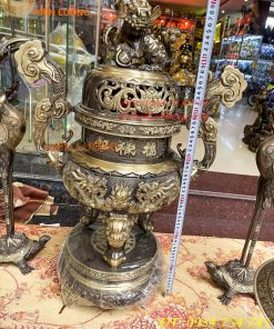 Bộ Ngũ Sự Đỉnh Rồng Nổi Cao 70cm Màu Hai Công Nghệ