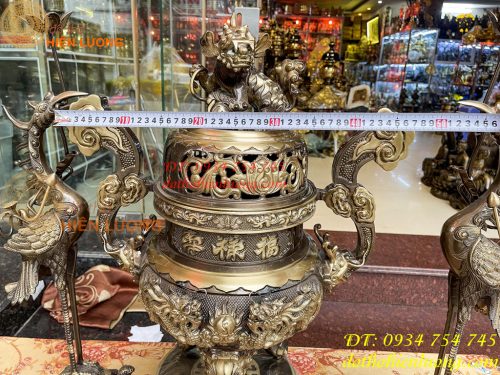 Bộ Ngũ Sự Đỉnh Rồng Nổi Cao 70cm Màu Hai Công Nghệ