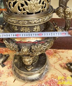 Bộ Ngũ Sự Đỉnh Rồng Nổi Cao 70cm Màu Hai Công Nghệ