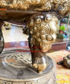 Quả Đỉnh Bằng Đồng Rồng Nổi Cao 70cm Thờ Cúng