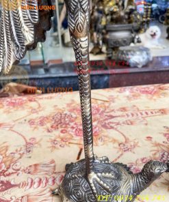 Đôi Hạc Cao 72cm Bằng Đồng Thờ Cúng Màu Hai Công Nghệ
