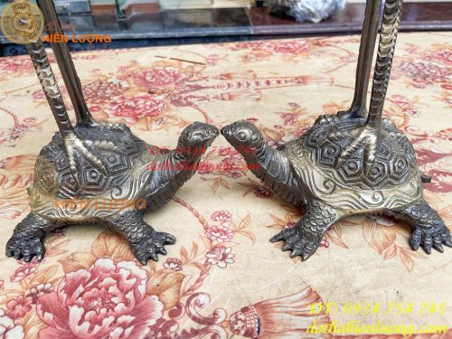 Đôi Hạc Cao 72cm Bằng Đồng Thờ Cúng Màu Hai Công Nghệ