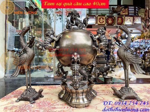 Tam Sự Đỉnh Thất Lân Vờn Cầu Bằng Đồng Hun