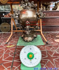 Đỉnh Thất Lân Vờn Cầu Bằng Đồng Hun Trơn