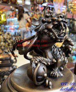 Bộ Ngũ Sự Đỉnh Hoa Sòi Cao 75cm Bằng Đồng Hun