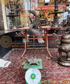 Đôi Hạc Bằng Đồng Cao 85cm Bằng Đồng Hun
