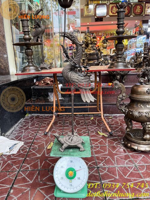Đôi Hạc Bằng Đồng Cao 85cm Bằng Đồng Hun