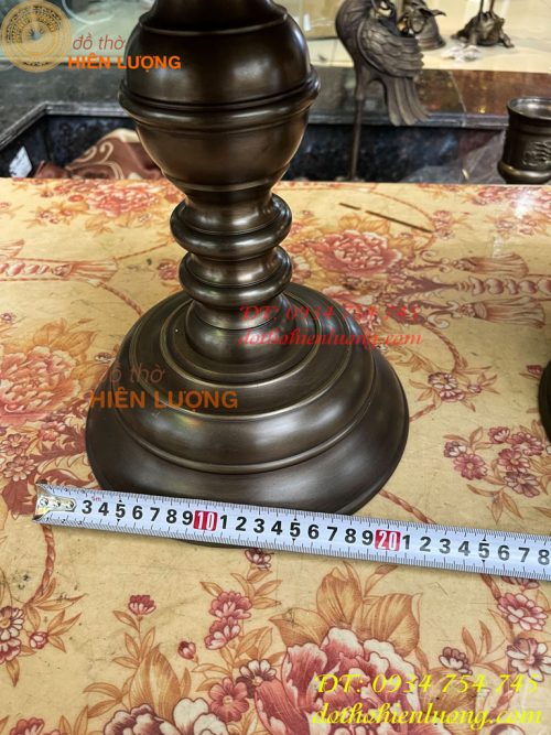 Đôi Chân Nến Cao 60cm Bằng Đồng Hun