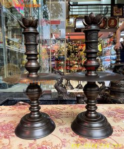 Đôi Chân Nến Cao 60cm Bằng Đồng Hun