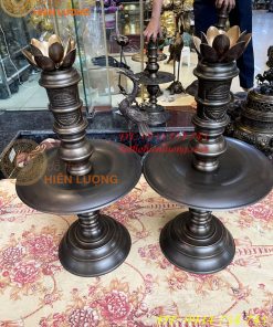 Đôi Chân Nến Cao 60cm Bằng Đồng Hun