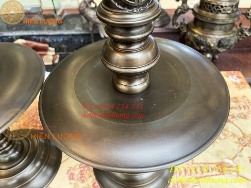 Đôi Chân Nến Cao 60cm Bằng Đồng Hun