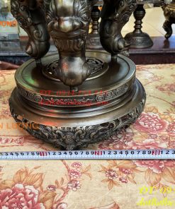 Bộ Ngũ Sự Đỉnh Cao 75cm Rồng Nổi Bằng Đồng Hun