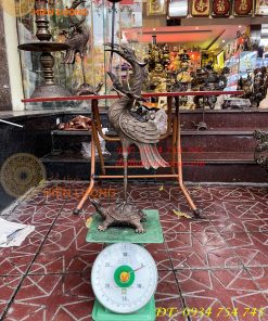 Bộ Ngũ Sự Đỉnh Cao 75cm Rồng Nổi Bằng Đồng Hun
