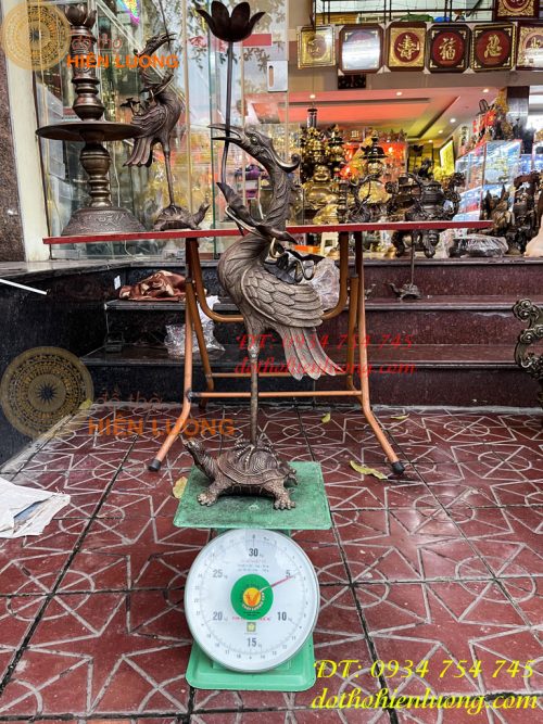 Bộ Ngũ Sự Đỉnh Cao 75cm Rồng Nổi Bằng Đồng Hun