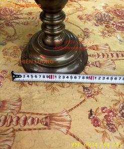 Bộ Ngũ Sự Đỉnh Sòi Cao 65cm Màu Hun Bằng Đồng Giả Cổ