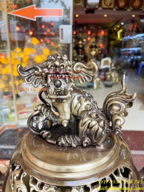 Bộ Ngũ Sự Đỉnh Rồng Cao 65cm Bằng Đồng Hai Công Nghệ