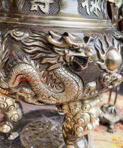 Bộ Ngũ Sự Đỉnh Rồng Cao 65cm Bằng Đồng Hai Công Nghệ