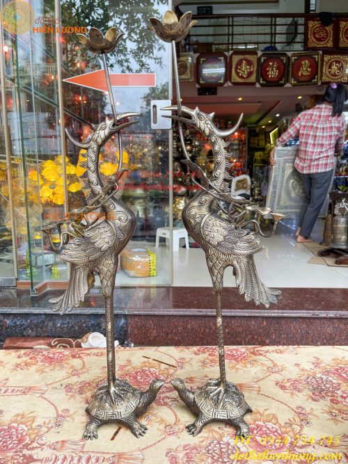 Bộ Ngũ Sự Đỉnh Rồng Cao 65cm Bằng Đồng Hai Công Nghệ