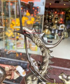 Bộ Ngũ Sự Đỉnh Rồng Cao 65cm Bằng Đồng Hai Công Nghệ