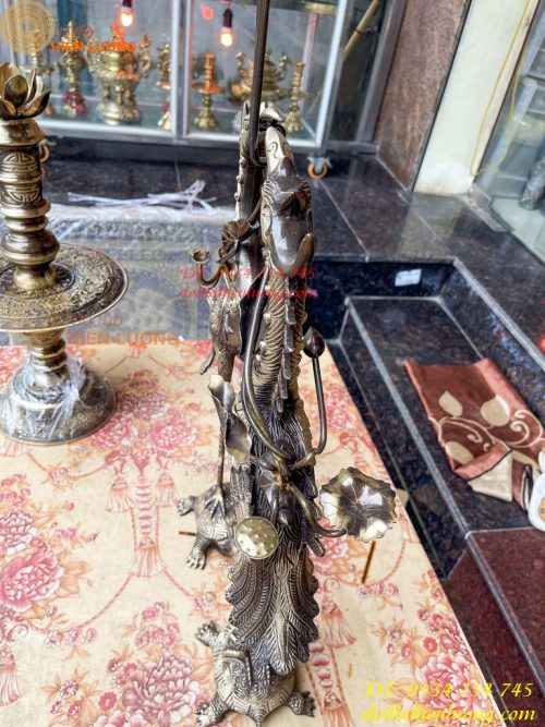 Bộ Ngũ Sự Đỉnh Rồng Cao 65cm Bằng Đồng Hai Công Nghệ