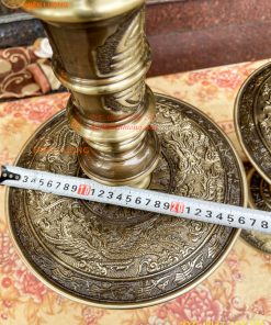 Bộ Ngũ Sự Đỉnh Rồng Cao 65cm Bằng Đồng Hai Công Nghệ