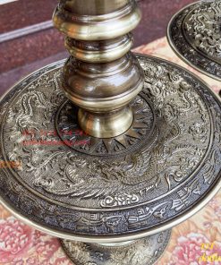Bộ Ngũ Sự Đỉnh Rồng Cao 65cm Bằng Đồng Hai Công Nghệ