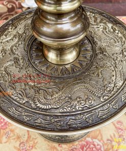 Bộ Ngũ Sự Đỉnh Rồng Cao 65cm Bằng Đồng Hai Công Nghệ
