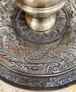 Bộ Ngũ Sự Đỉnh Rồng Cao 65cm Bằng Đồng Hai Công Nghệ