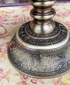 Bộ Ngũ Sự Đỉnh Rồng Cao 65cm Bằng Đồng Hai Công Nghệ