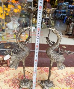 Bộ Ngũ Sự Đỉnh Sòi Cao 55cm Bằng Đồng Hai Công Nghệ