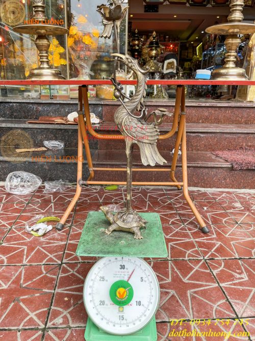 Bộ Ngũ Sự Đỉnh Sòi Cao 55cm Bằng Đồng Hai Công Nghệ