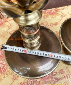 Bộ Ngũ Sự Đỉnh Sòi Cao 55cm Bằng Đồng Hai Công Nghệ